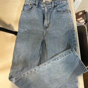 Abercrombie & Fitch Straight Jeans in Light Blue Denim